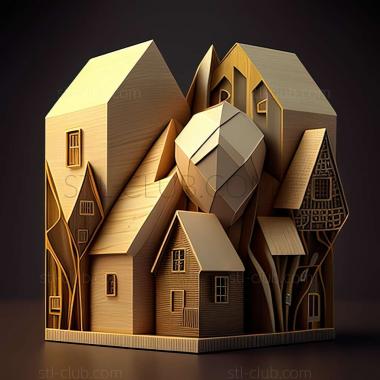 3D model houses (STL)